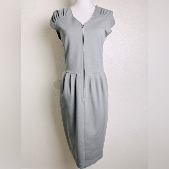 Emporio Armani Cap Sleeve Jersey Dress Italian Size 48 or US size 12 - Picture 4 of 15